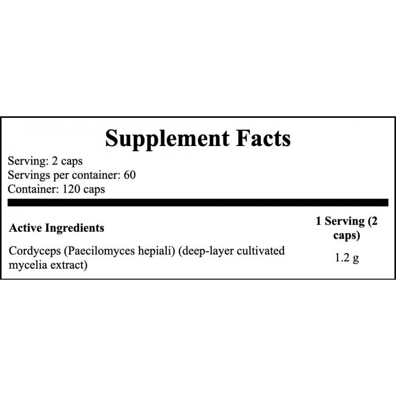 Cordyceps 600mg - 120caps