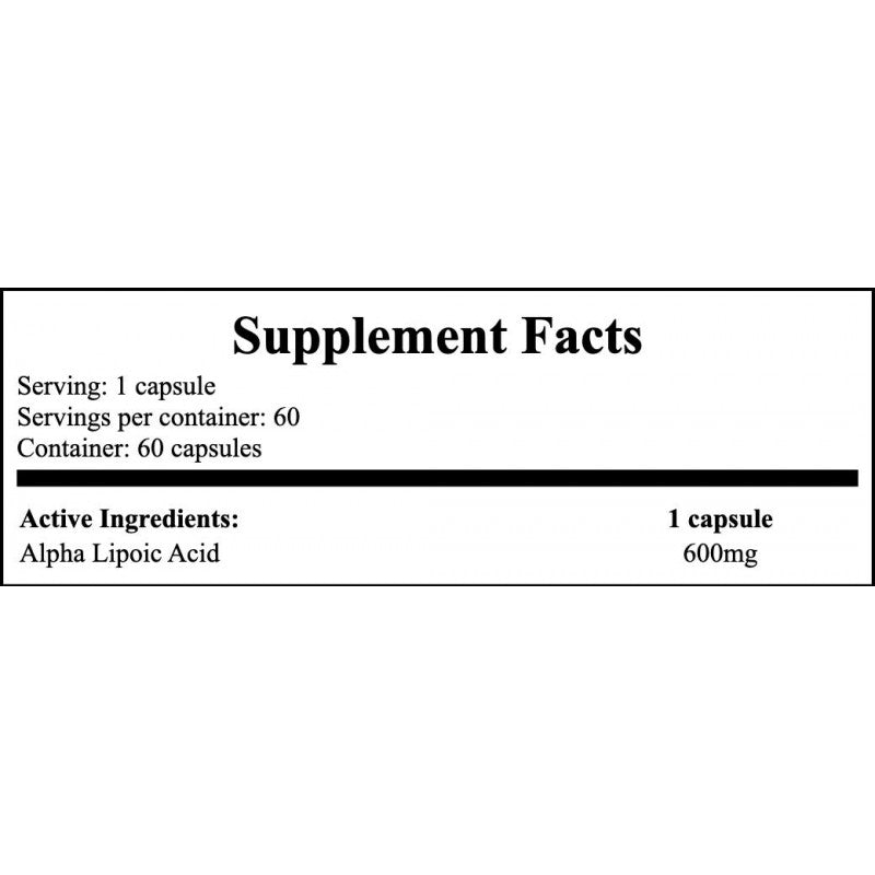 Alpha Lipoic Acid 600mg - 60caps