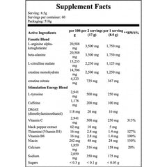 N1 Pre Workout - 510g - Blue Raspberry