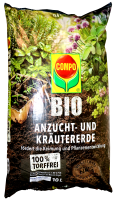 Compo Bio Anzucht- und Kräutererde 100% Torffrei, 10 l