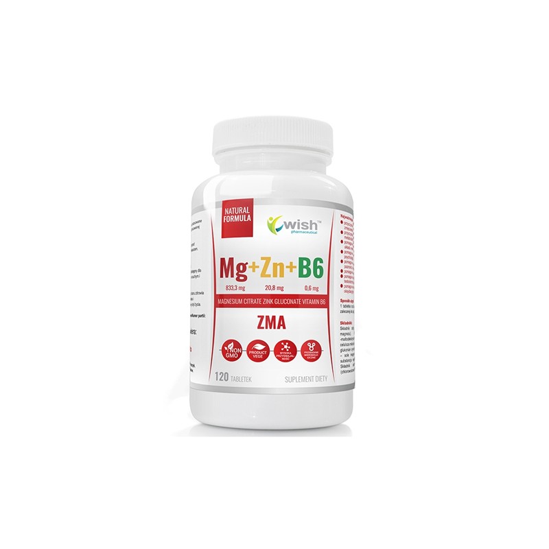 Mg+Zn+Vit B6 (ZMA) - 120tabs