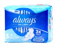 Always Ultra Night Maxi mit Flügeln, 7 er