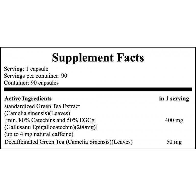 EGCg Green Tea Extract 400mg - 90vcaps