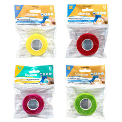 Lifemed Selbsthaftender Pflasterverband farbig sortiert, 2,5cm x 4 Meter