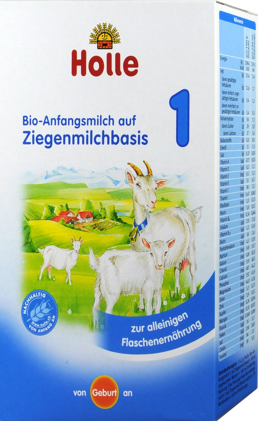 Holle Bio-Anfangsmilch 1 Ziegenmilch, 400 g
