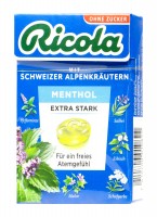 Ricola Böxli Menthol extra stark ZF, 50 g