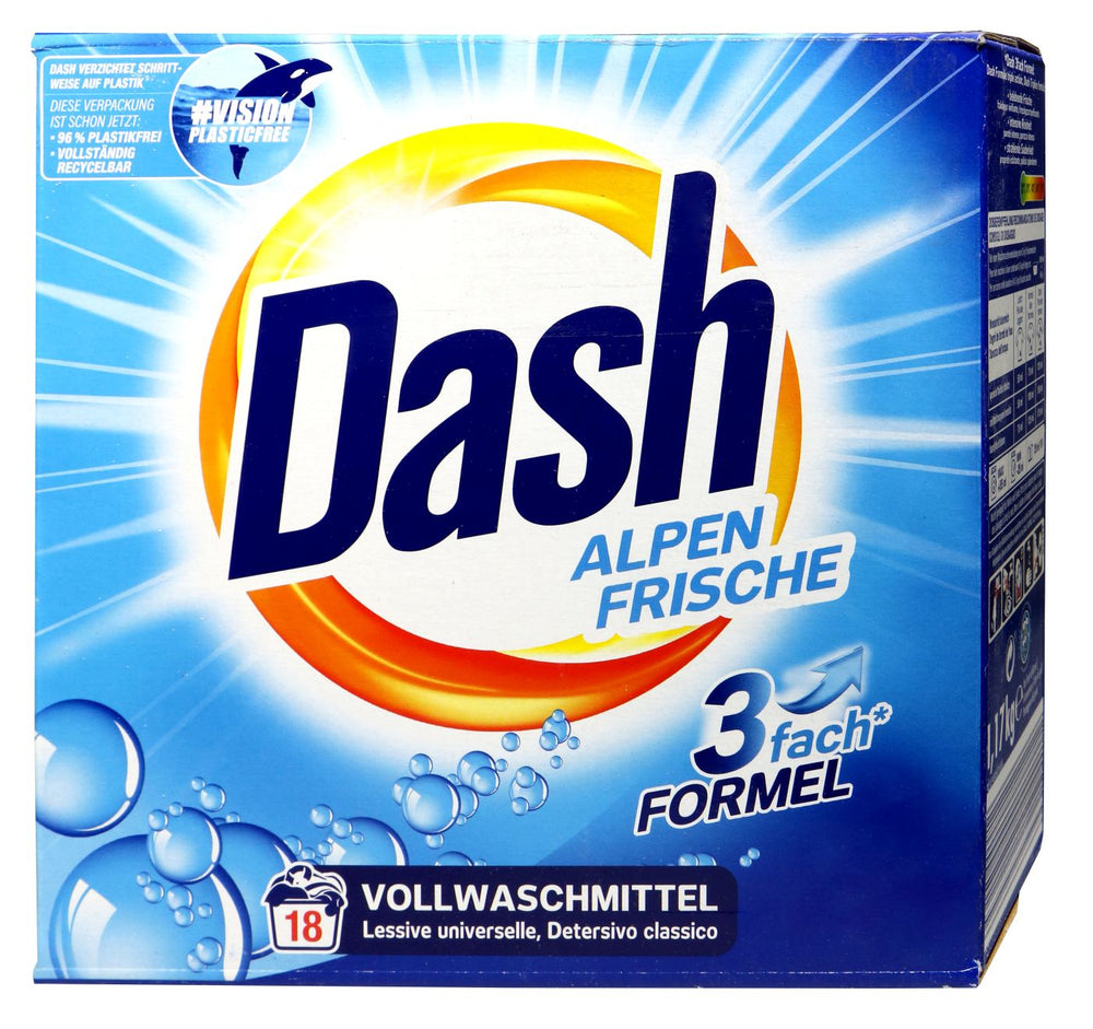 Dash Alpenfrisch Waschmittel Pulver 19 Waschladungen, 0,95 kg