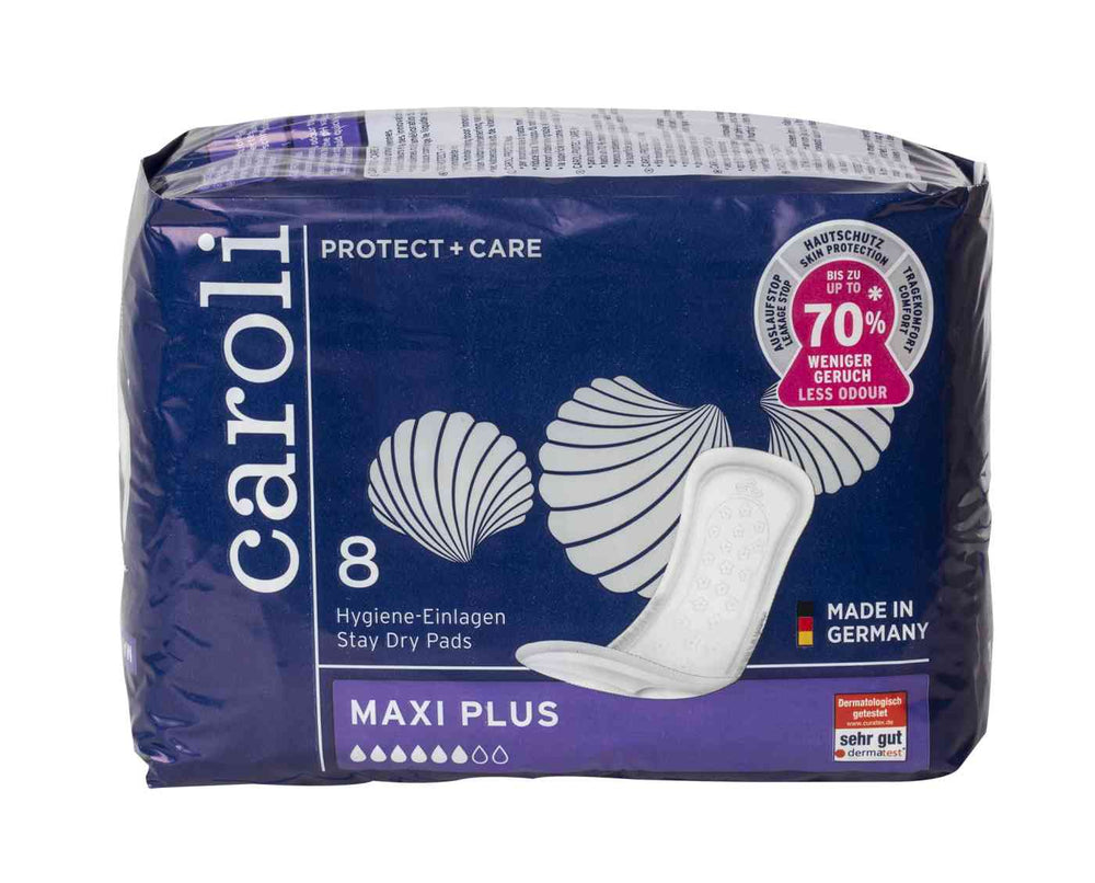 Caroli Hygiene-Einlagen Maxi Plus bei schwerer Blasenschwäche, 8 er