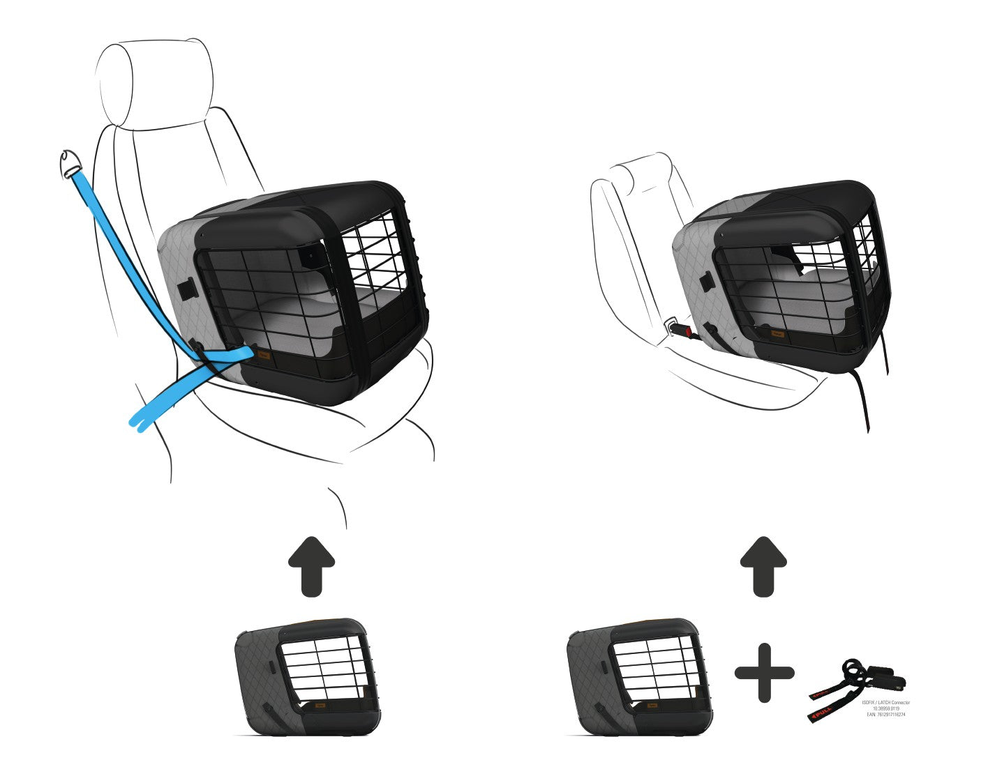 TRANSPORTBOX 4PETS CAREE BLACK SERIES