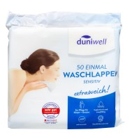 Duniwell Einmalwaschlappen Sensitive, 50 er