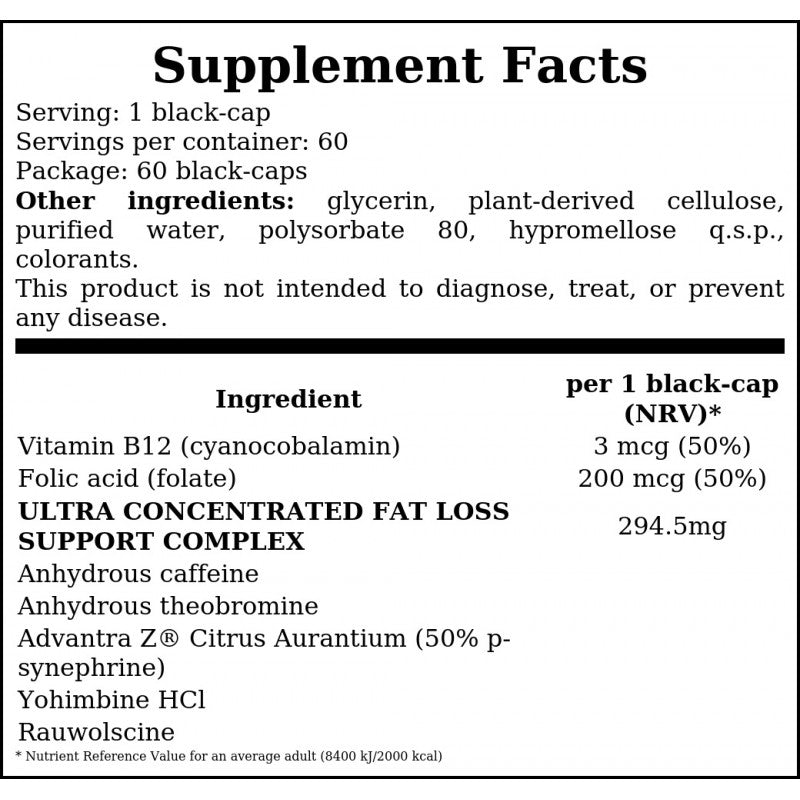 Lipo 6 Black Hers Ultra Concentrate - 60black-caps US