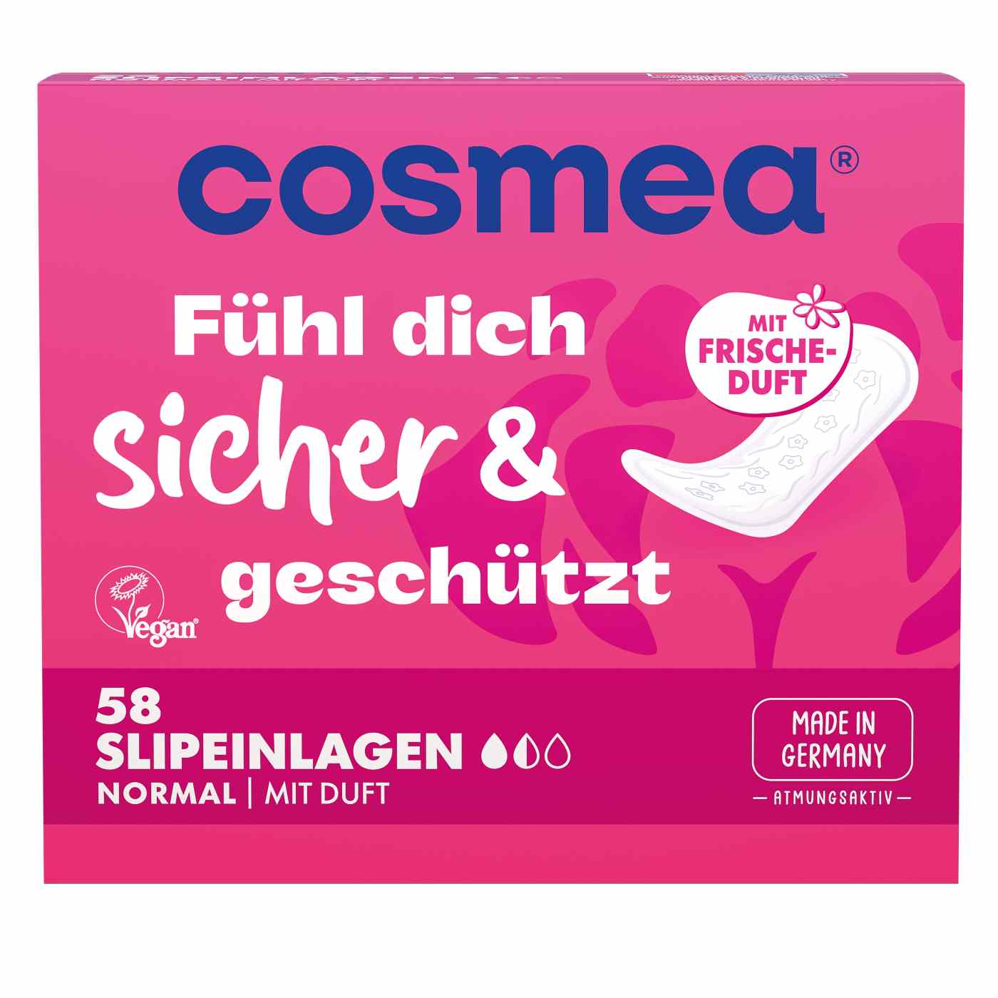 Cosmea Slipeinlagen Normal mit Frischeduft, 58 er