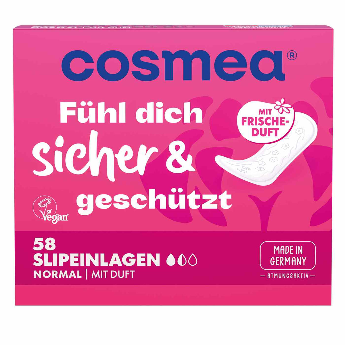 Cosmea Slipeinlagen Normal mit Frischeduft, 58 er