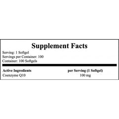 CoQ10 100mg - 100softgels