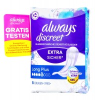 Always discreet Inkontinenz Einlagen long plus, 8 er
