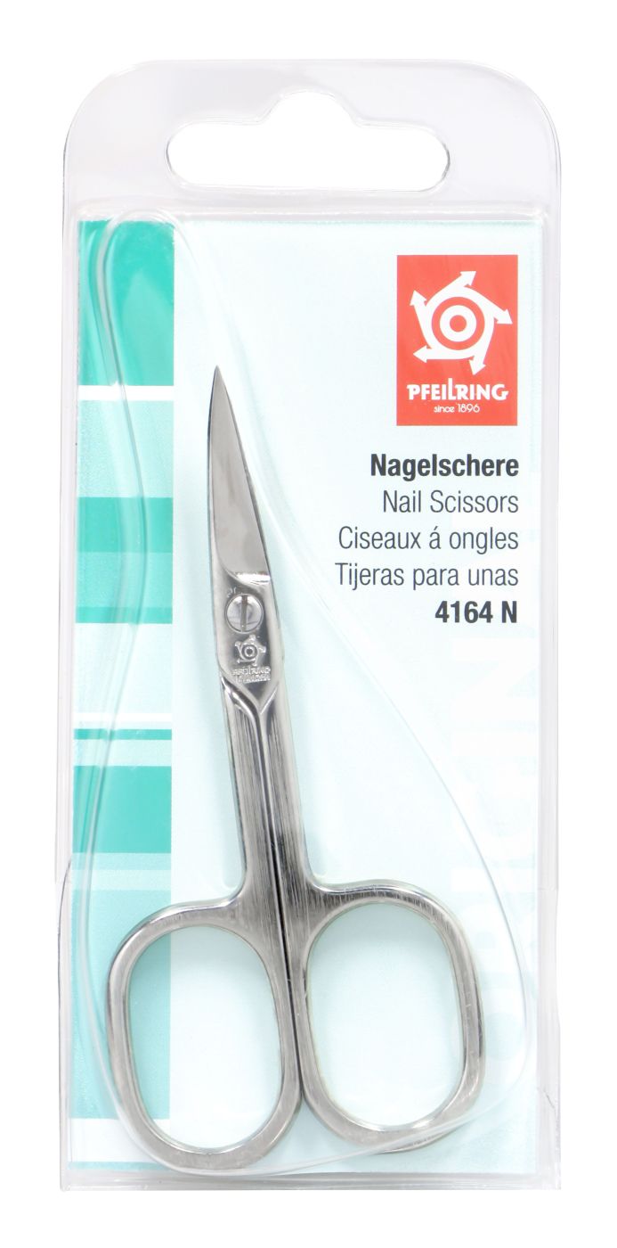 Pfeilring Nagelschere Vernickelt, 4164