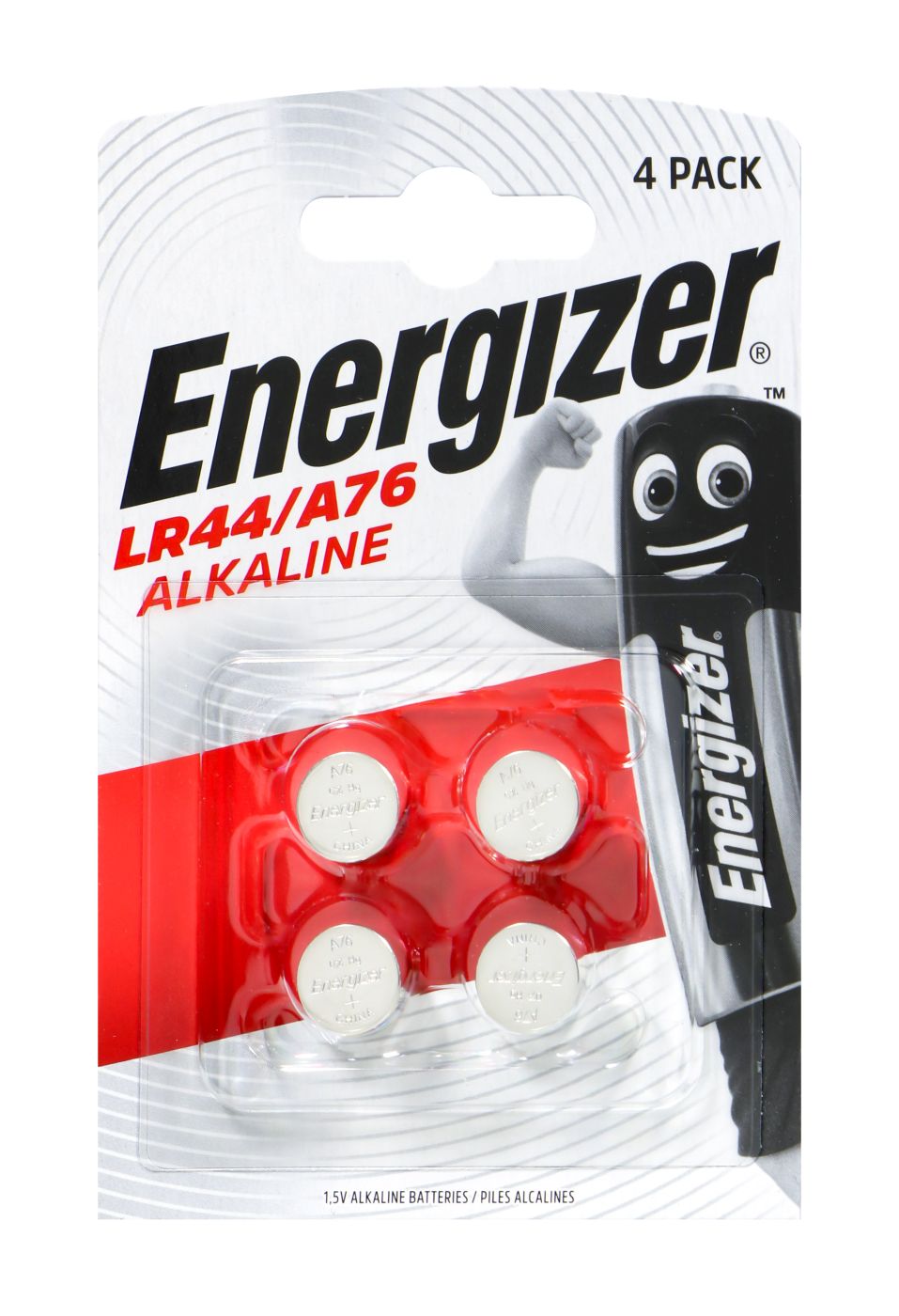Energizer Knopfzelle Alkali Mangan A76, 4 er