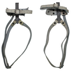 Brit. Steigeisen, Paar,Lederbänder, DEKO, gebr,