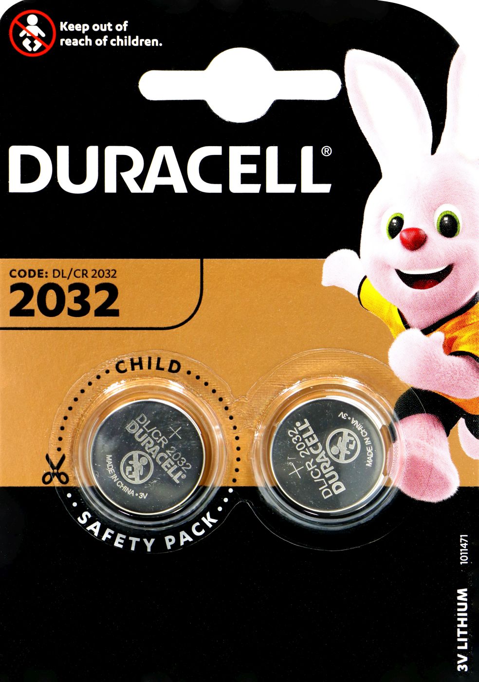 Duracell CR 2032 2 er Blister, 3,0 V