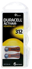 Duracell Hörgerätbatterie Braun DA 312, 1,4 V