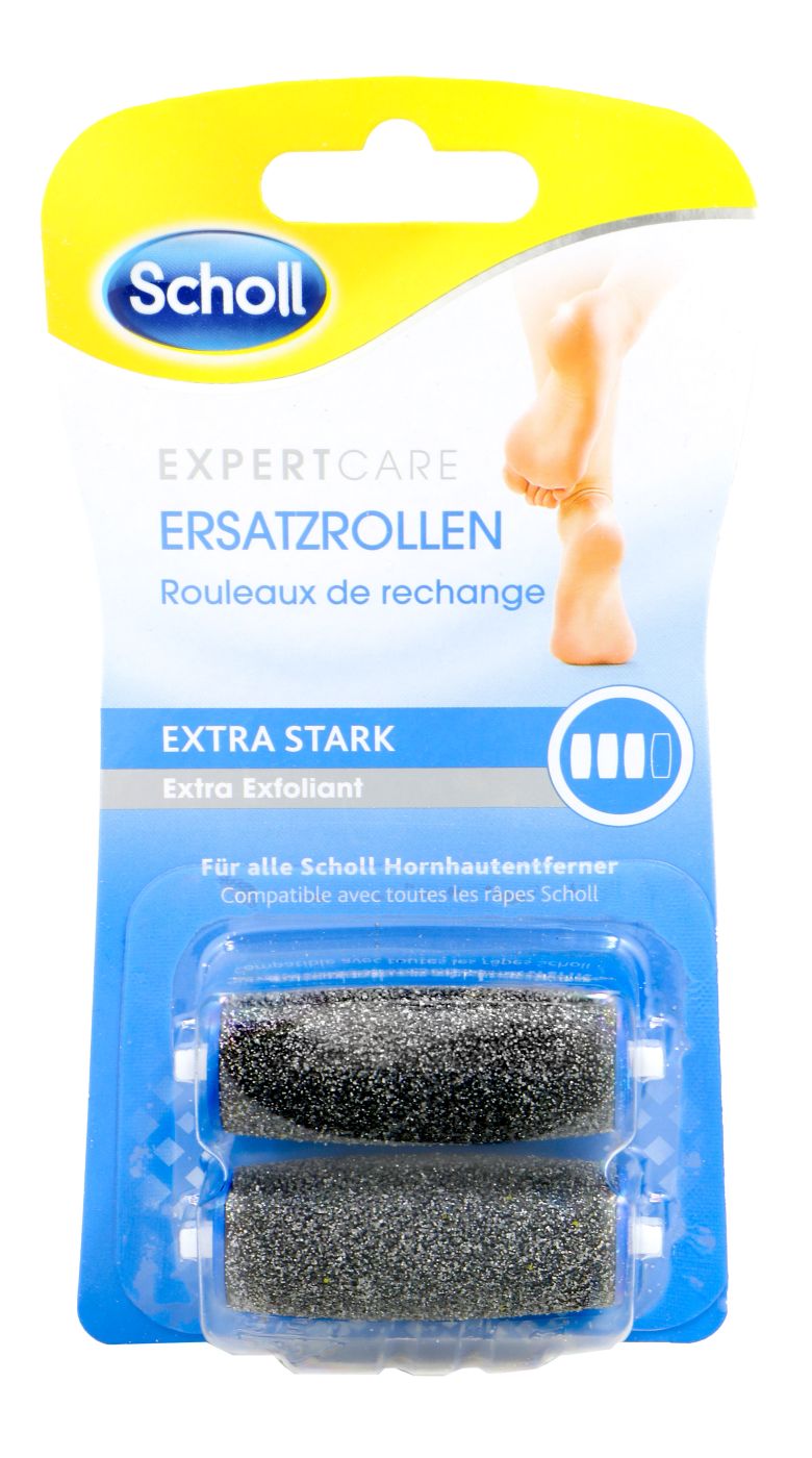 Scholl Velvet Smooth Express Pedi Ersatzrolle extra stark, 2 er