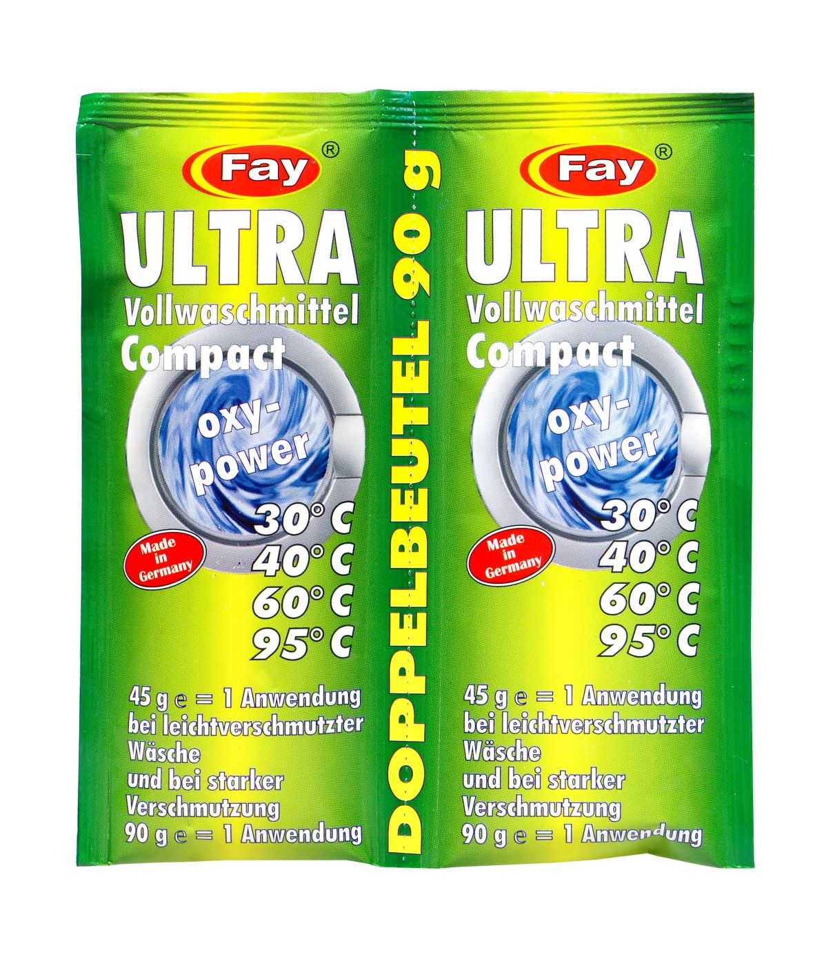 Fay Ultra Vollwaschmittel Doppelbeutel, 90 g