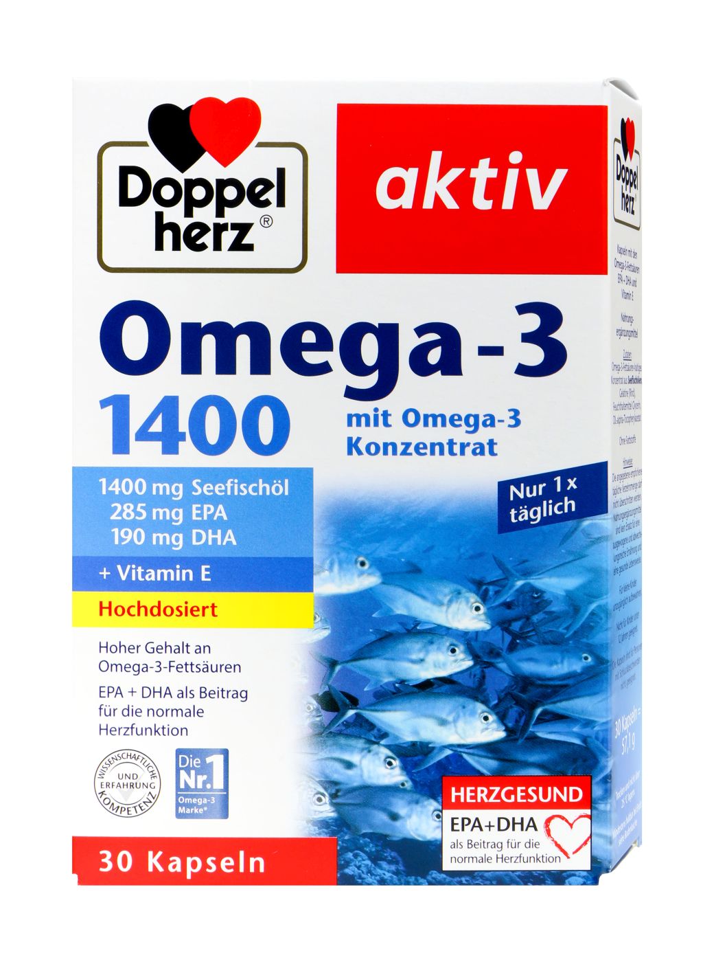 Doppelherz Omega-3 Seefischöl 1400 mg, 30 er