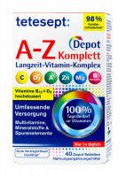 Tetesept Vitamin A-Z Depot Filmtabletten, 40 er