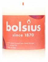 Bolsius Stumpenkerze Rustik Soft Pearl, 80 x 68 mm