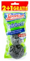 Spontex Spirinett Edelstahlspiralen Schwamm, 2+1 er
