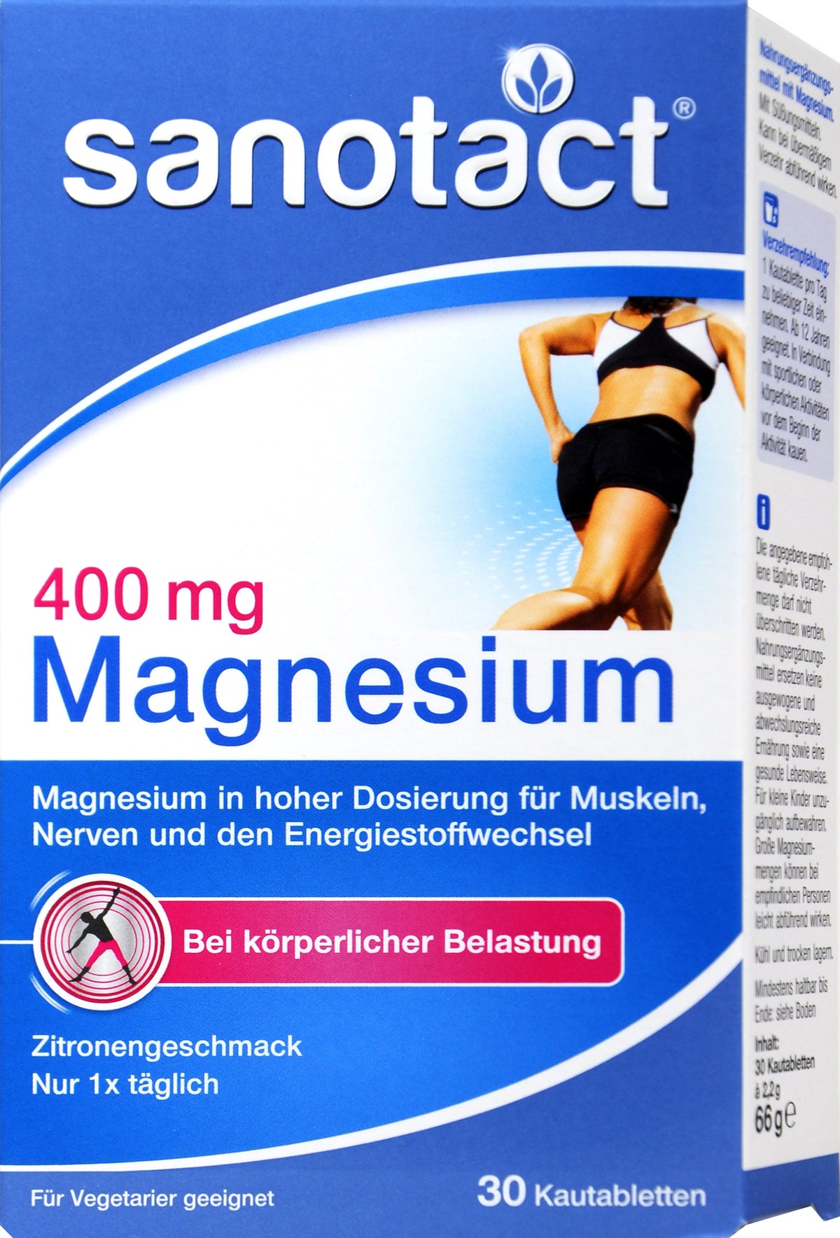 Sanotact Magnesium 400 mg Kautabletten, 30 er