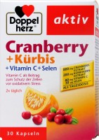 Doppelherz Cranberry + Kürbis Kerne, 30 er