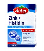 Abtei Zink + Histidin Tabletten, 30 er