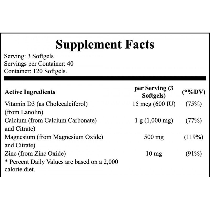 Calcium and Magnesium - 120softgels