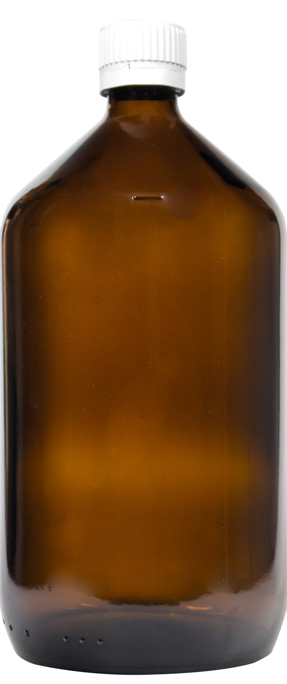 Medizinflasche Braun mit Verschluss, 1 l