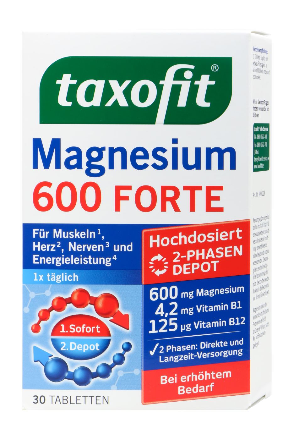 Taxofit Magnesium 600 Forte, 30 er