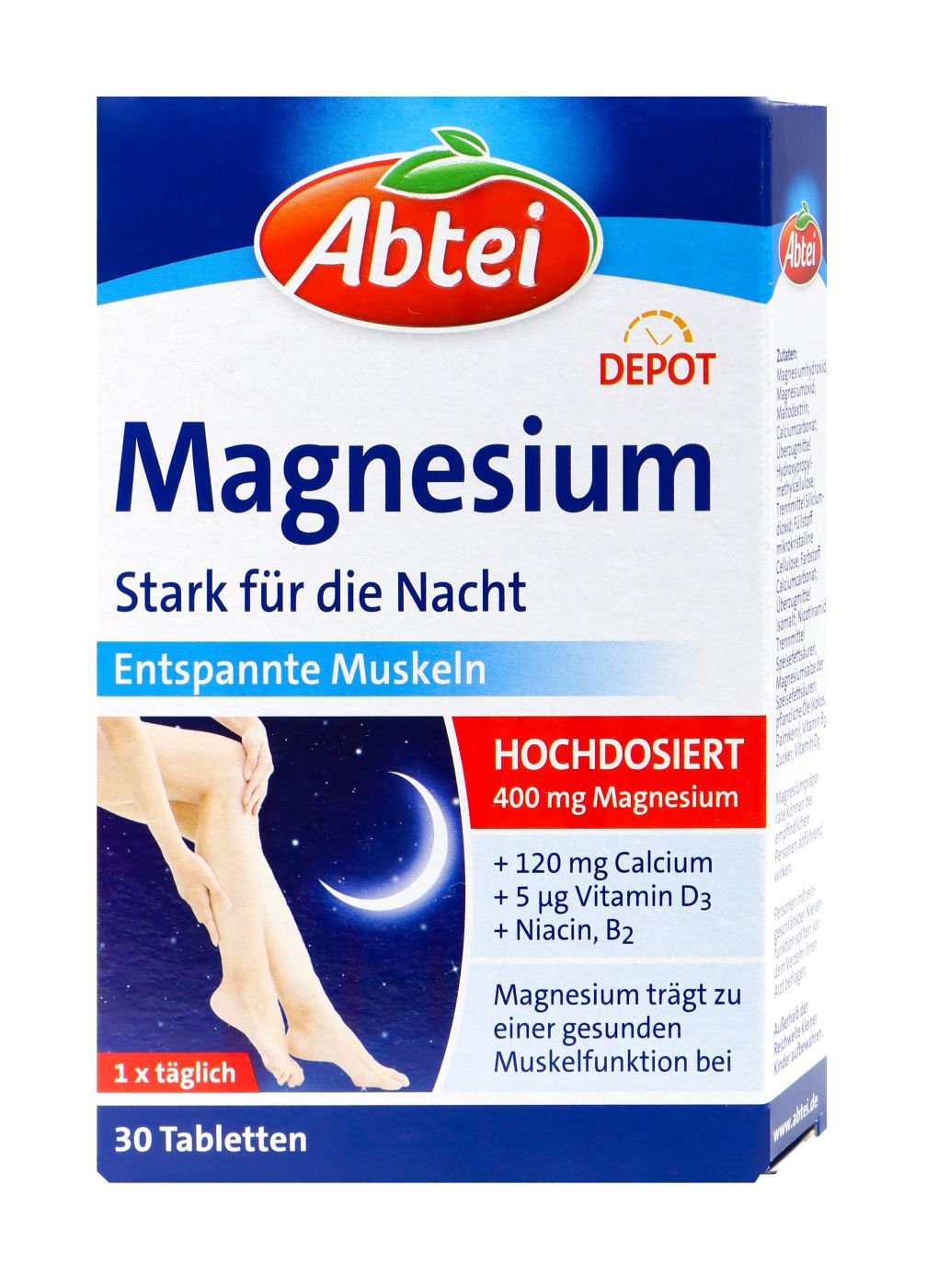 Abtei Magnesium Stark für die Nacht, 30 er