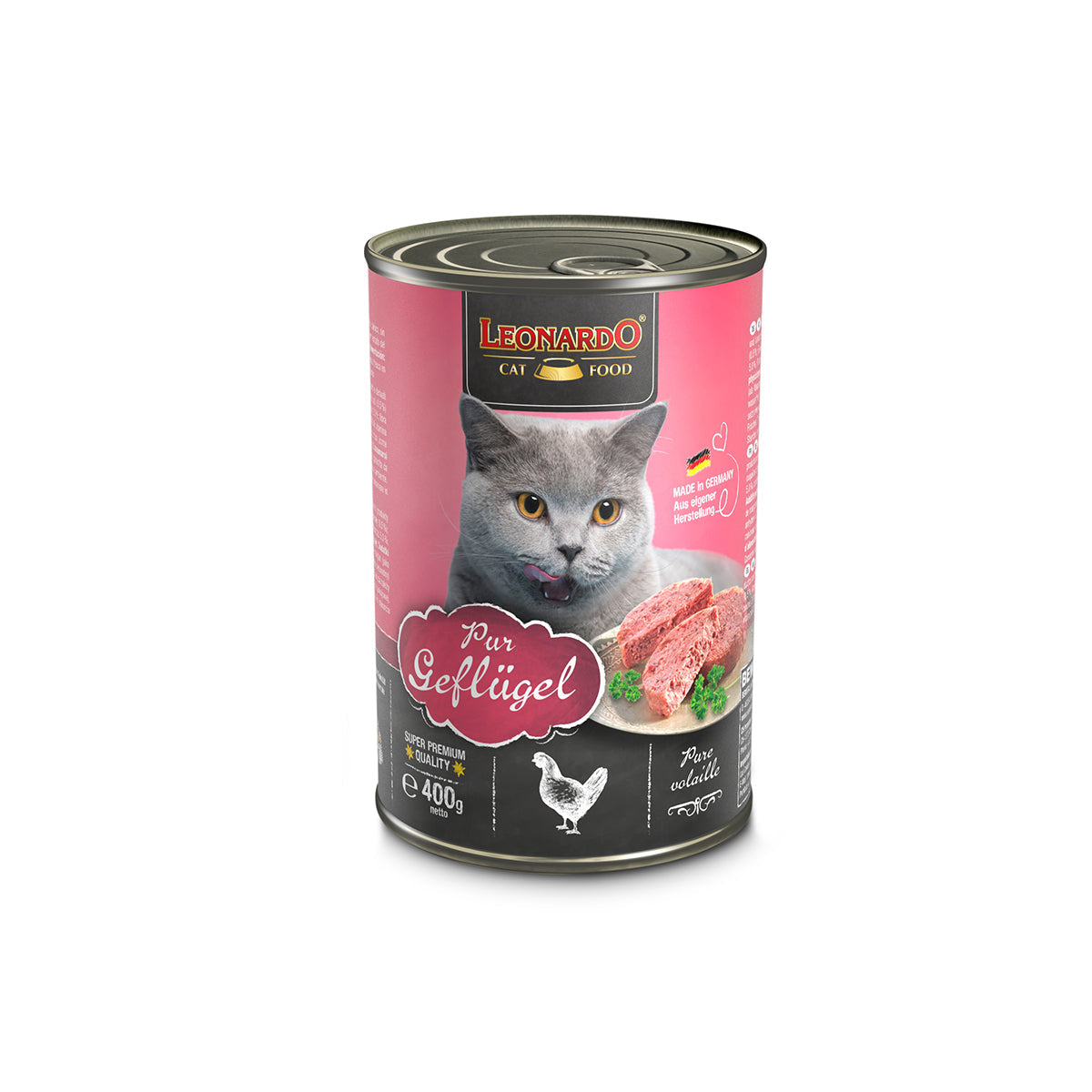DOSE LEONARDO GEFLUEGEL 400 G - 6 STK