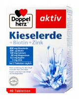 Doppelherz Kieselerde + Biotin + Zink, 40 er