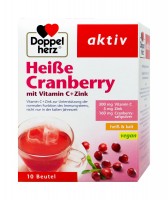 Doppelherz Heiße Cranberry mit Vitamin C + Zink, 10 er