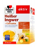Doppelherz Heißer Ingwer und Curcuma, 10 er