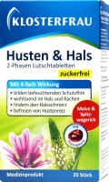 Klosterfrau Husten & Hals Lutschtabletten zuckerfrei, 20 er