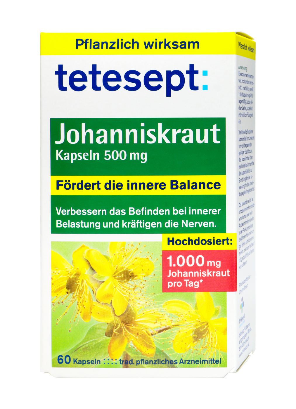 Tetesept Johanniskraut Kapseln, 60 er