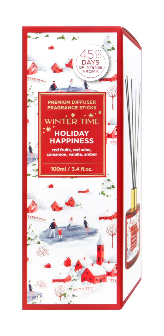Fragrance Sticks Holiday Happiness 45 Tage red fruit,vanille, 100 ml