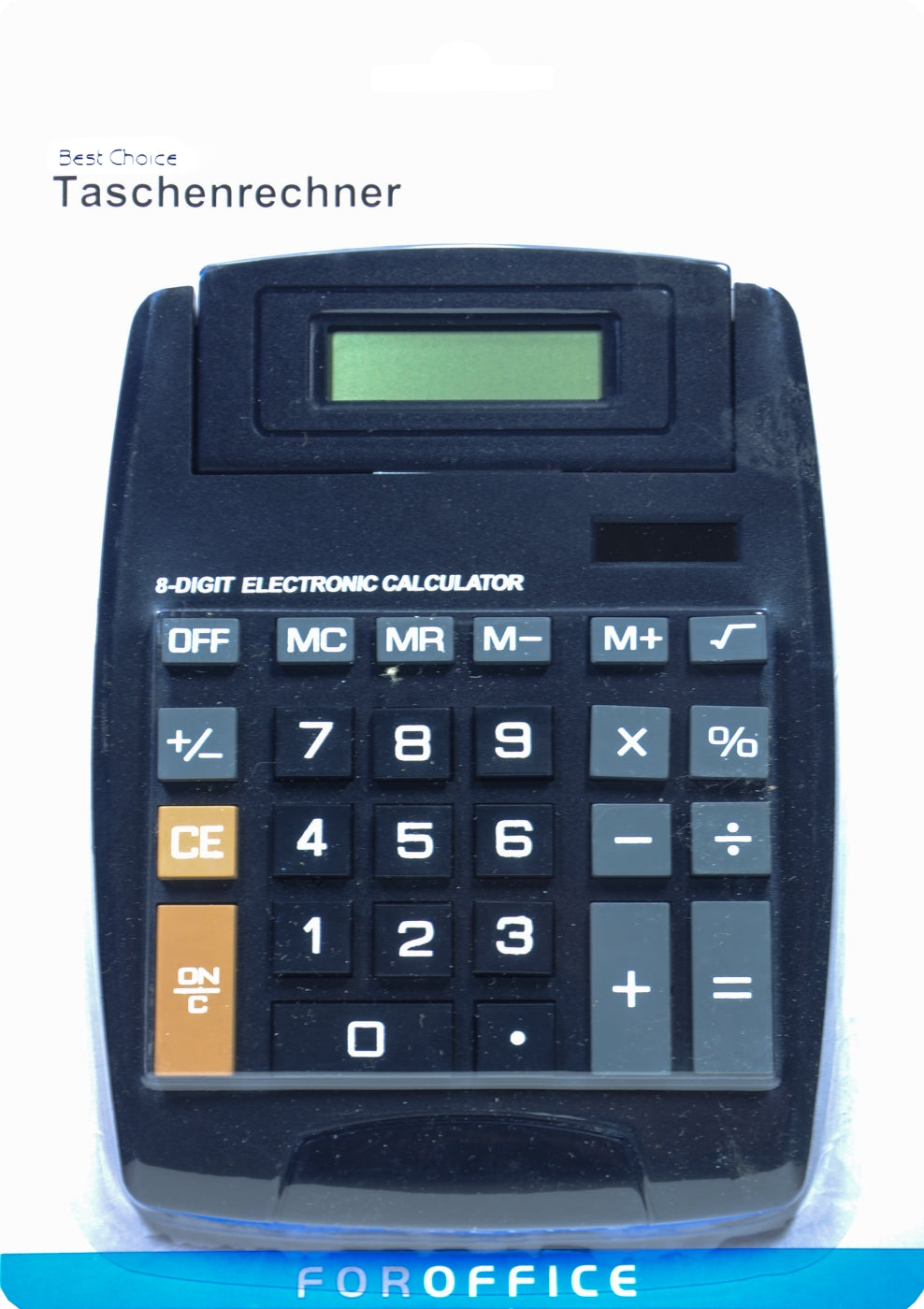 Taschenrechner Tisch Schwarz, 20 cm
