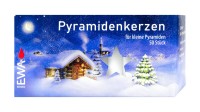 Pyramiden Kerzen 50 / 500, Weiß