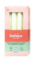 Bolsius Haushaltskerzen Weiches Pearl, 8 er