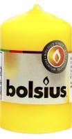 Bolsius Stumpenkerze gelb, 80 x 48 mm