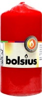 Bolsius Stumpenkerze Rot, 120 x 58 mm
