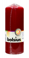 Bolsius Stumpenkerze Bordeaux, 150 x 58 mm